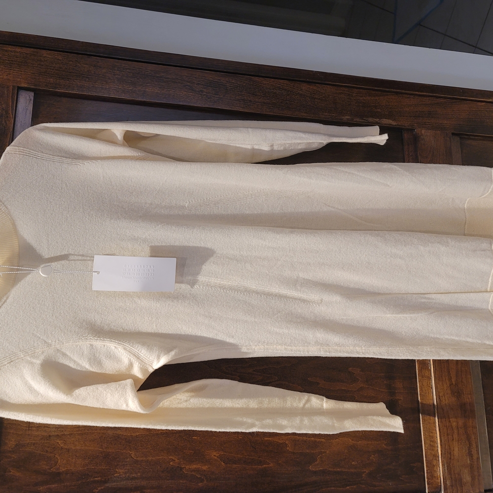 Maison Martin Margiela Cream Knit Sweater Dress Size 1
